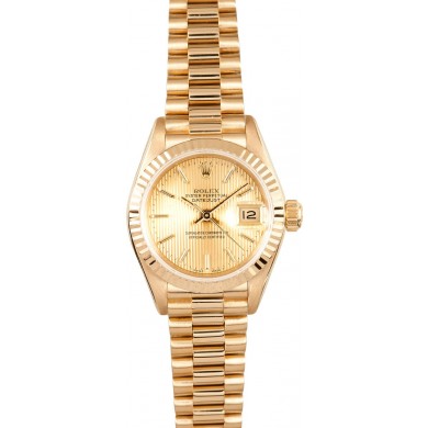 18K Ladies Rolex Datejust 69178 JW0263