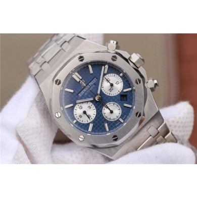 Audemars-Piguet Royal Oak Chronograph Blue/White Dial Bracelet WJ01281