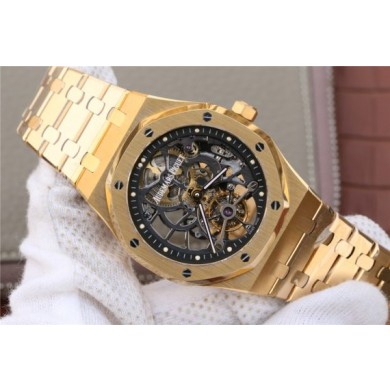 Audemars-Piguet Royal Oak Tourbillon Extra-Thin Openworked Skeleton Dial Bracelet WJ01047