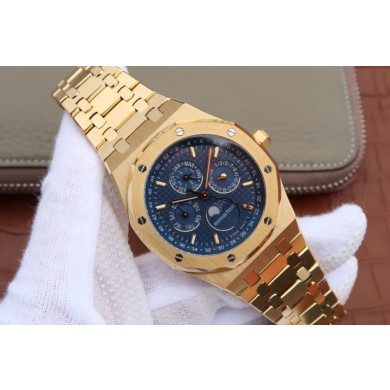 Best Audemars-Piguet Royal Oak 41mm 26574 Blue Textured Dial WJ00622