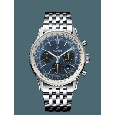 Breitling Navitimer 1 B01 Chronograph 43 Steel Mercury Silver WJ00859