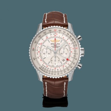 Breitling Navitimer 1 B04 Chronograph GMT 48 Steel Mercury Silver WJ00512