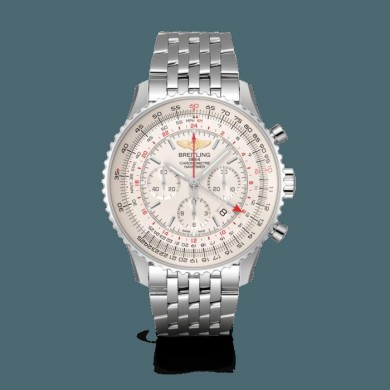 Breitling Navitimer 1 B04 Chronograph GMT 48 Steel Mercury Silver WJ00582