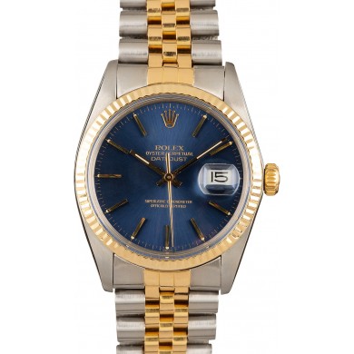 Copy Rolex Datejust 16013 Blue Dial JW1827