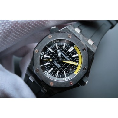 Fashion Imitation Audemars-Piguet Royal Oak Offshore Diver Forged Carbon Rubber Strap WJ00961