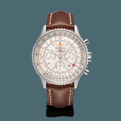 Imitation Breitling Navitimer 1 B04 Chronograph GMT 48 Steel Mercury Silver WJ00209