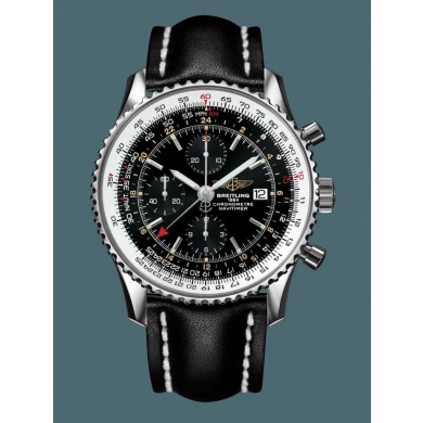 Imitation Breitling Navitimer 1 Chronograph GMT 46 Steel Black Breitling WJ00988