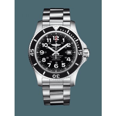 Imitation Breitling Superocean II 44 Steel satin-finish Volcano Black WJ01131