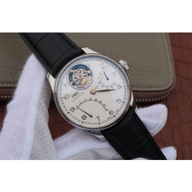 Knockoff IWC AZ Portuguese Tourbillon IW5046 White Dial WJ00824