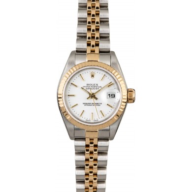 Luxury Rolex Ladies Datejust 79173 White Index Dial JW0485