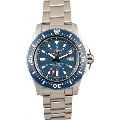 New Breitling Superocean 44 Special Stainless Steel Blue Dial JW0157