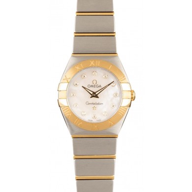 Omega Constellation Mother of Pearl Diamond Dial JW0802