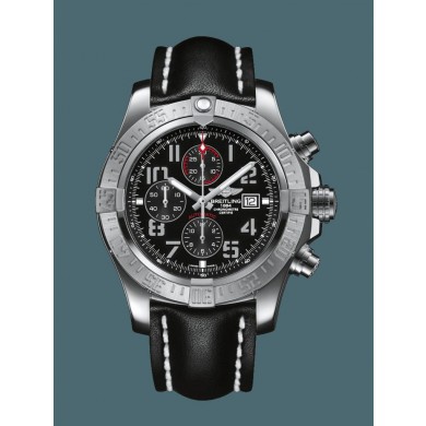 Replica Cheap Breitling Super Avenger II Steel Volcano Black Breitling WJ00867