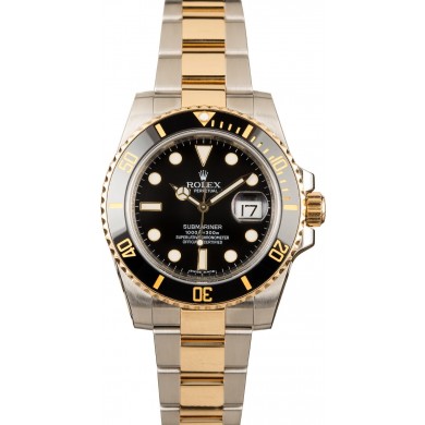 Replica Rolex Submariner 116613 Two Tone Ceramic Bezel JW2415