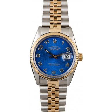 Rolex Datejust 16013 Blue Jubilee Dial JW1828