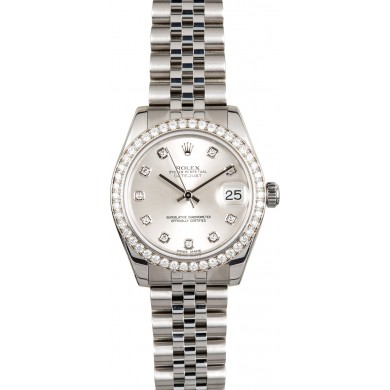 Rolex Datejust 178384 Diamond Bezel 31MM JW0424