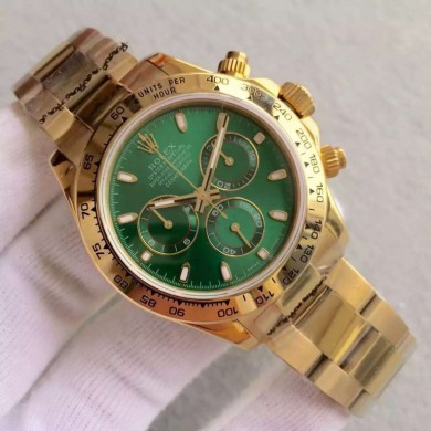 Rolex Daytona 116518 Green Dial on Bracelet Rolex WJ01274