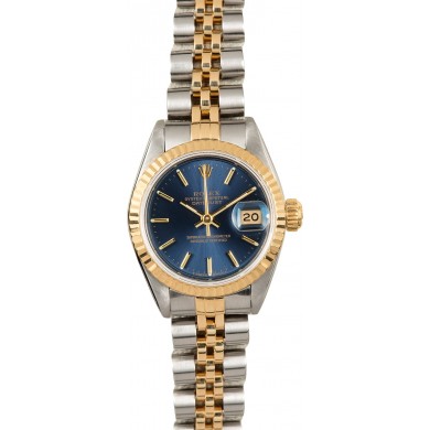 Rolex Lady Datejust 69173 Blue Dial JW0549