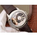 Audemars-Piguet Millennium Series 15350 V9F Skeleton Gray/White Dial Dark Brown Leather Strap WJ01079