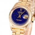 Best Ladies Gold Datejust Lapis Dial 6927 JW0282