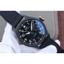 Copy Luxury IWC Big Pilot Real PR IW502001 Real Ceramic V2 Black Calfskin Strap WJ00453