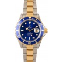 Designer Replica Rolex Steel and Gold Blue Submariner 16613 JW2389