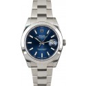 Fake Imitation Rolex Datejust 126300 Blue Luminous Index Dial JW1809