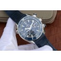 Fake Omega Planet Ocean Master Chronometer Blue LiquidMetal Blue Leather WJ00238