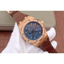 High Quality Audemars-Piguet Royal Oak 41mm 26574 Blue Dial Leather Strap WJ01305