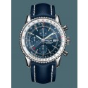 Imitation AAAAA Breitling Navitimer 1 Chronograph GMT 46 Steel Blue WJ01299