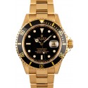 Men's Rolex Submariner 16618 Yellow Gold Oyster JW0744