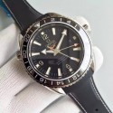 Omega Planet Ocean GMT Black Dial Silver Markers Black Rubber Strap WJ00939