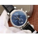 Quality IWC Da Vinci Chrono Laureus IW393402 Blue Dial Black Leather Strap WJ00250