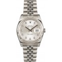 Rolex Datejust 116234 Silver Dial Diamond Index JW1775