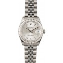 Top Mid-Size Rolex Datejust 178384 Diamond Dial & Bezel JW0386