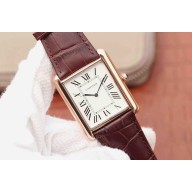 Cartier Tank W1560017 White Dial Brown Leather Strap WJ00817