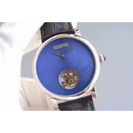 Replica Cartier Rotonde De Cartier Tourbillon Blue Dial Cartier WJ01216