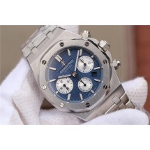 Audemars-Piguet Royal Oak Chronograph Blue/White Dial Bracelet WJ01281