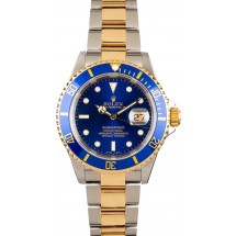 Blue Rolex Submariner 16613 Mens JW0045