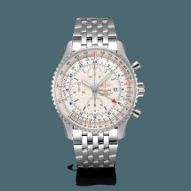 Breitling Navitimer 1 Chronograph GMT 46 Steel Silver WJ00908