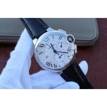 Cartier Ballon Bleu De Cartier Chrono White Dial WJ00318