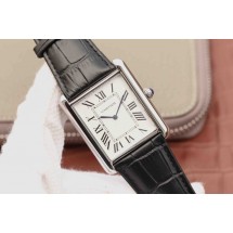 Cartier Tank W1560017 White Dial Black Leather Strap Cartier WJ00418