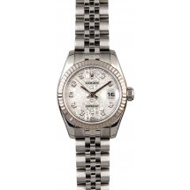 Cheap Rolex Lady Datejust 179174 Silver Jubilee Diamond Dial JW0542