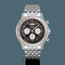 Copy High Quality Breitling Navitimer 1 B04 Chronograph GMT 48 Steel Black Breitling WJ00204