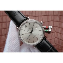 Fake IWC MK Portofino IW356514 Silver Dial Diamonds Bezel WJ01395