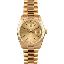 Fake Rolex President 18038 Day-Date 18k Yellow Gold JW2305