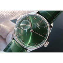 High Quality Fake IWC YLF Portuguese IW5242 Green Dial WJ00356