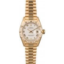 High Quality Rolex Lady President 79258 Diamond Pyramid Bezel JW0588