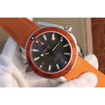 Imitation Omega Planet Ocean Professional Orange Bezel 45mm Rubber Strap WJ00369