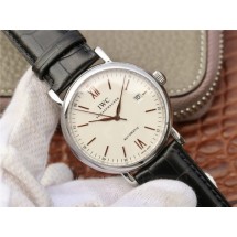 IWC IWC Portofino Automatic MKF White Dial Leather Strap WJ01188